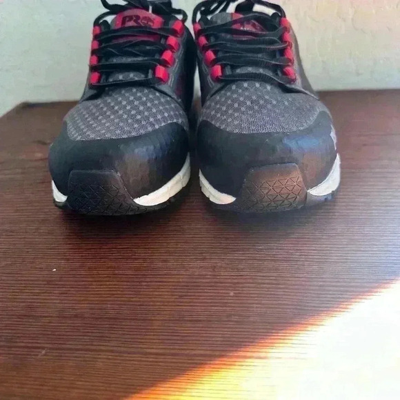 Timberland PRO Boots Composite Toe Women’s Size 7W Anti Fatigue Black And Red - Picture 4 of 10